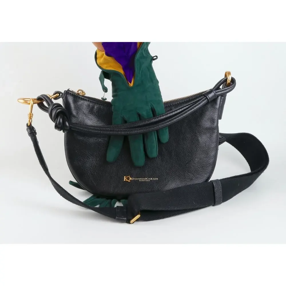 Vintage Emerald Green Suede Leather Colorblock Fan Ruffle Gloves Size 7.5